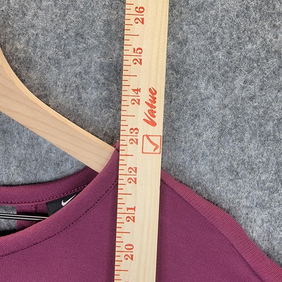 Nike Dri-FIT Pullover Womens Large Crewneck Sweatshirt Back Cut Out Workout Gym - Picture 10 of 11